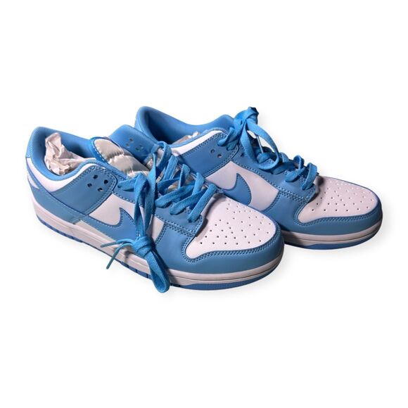 Nike Dunk Low University Blue Retro Sneakers Size 9.5 UNC Blue Top Sneakers Rare main image 7